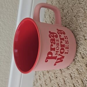 Pray more worry less mug
